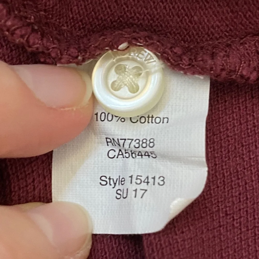 J. Crew Size XL Red Polo